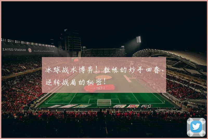 冰球战术博弈！教练的妙手回春，逆转战局的秘密！